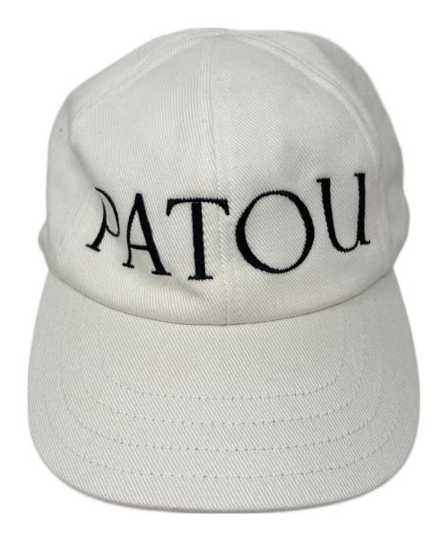 patou（パトゥ）Patou (パトゥ) コットンパトゥキャップ ホワイト サイズ:M-Lの古着・服飾アイテム