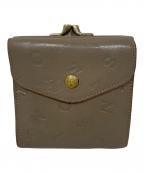 IL BISONTEイル ビゾンテ）の古着「IL BISONTE クラフトエンボスドロゴ 財布」｜ベージュ