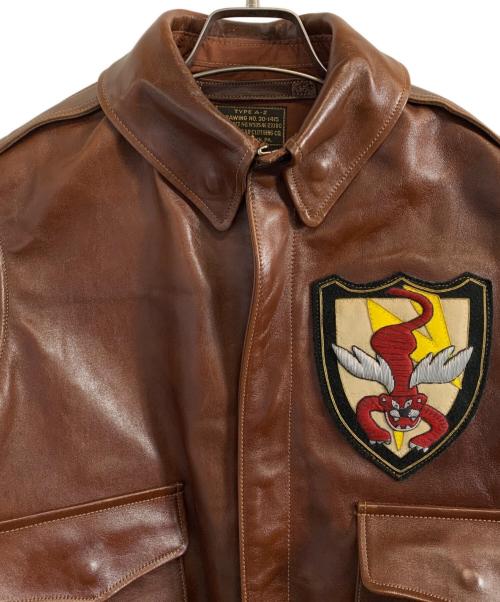 ROUGH WEAR（ROUGH WEAR）ROUGH WEAR (ROUGH WEAR) Buzz Rickson's (バズリクソンズ) ROUGH WEAR Buzz Rickson's フライトジャケット A-2 ブラウン サイズ:34の古着・服飾アイテム