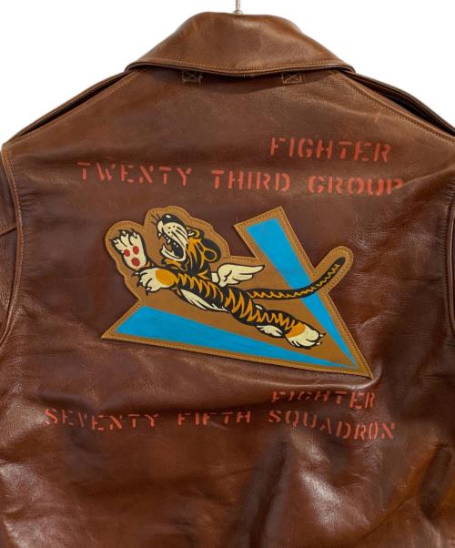 ROUGH WEAR（ROUGH WEAR）ROUGH WEAR (ROUGH WEAR) Buzz Rickson's (バズリクソンズ) ROUGH WEAR Buzz Rickson's フライトジャケット A-2 ブラウン サイズ:34の古着・服飾アイテム