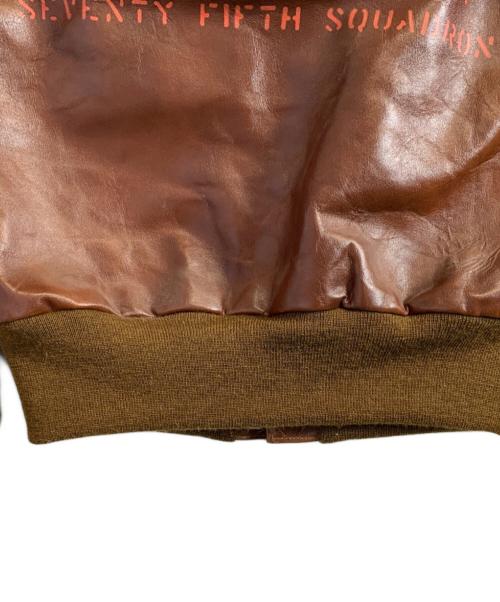 ROUGH WEAR（ROUGH WEAR）ROUGH WEAR (ROUGH WEAR) Buzz Rickson's (バズリクソンズ) ROUGH WEAR Buzz Rickson's フライトジャケット A-2 ブラウン サイズ:34の古着・服飾アイテム
