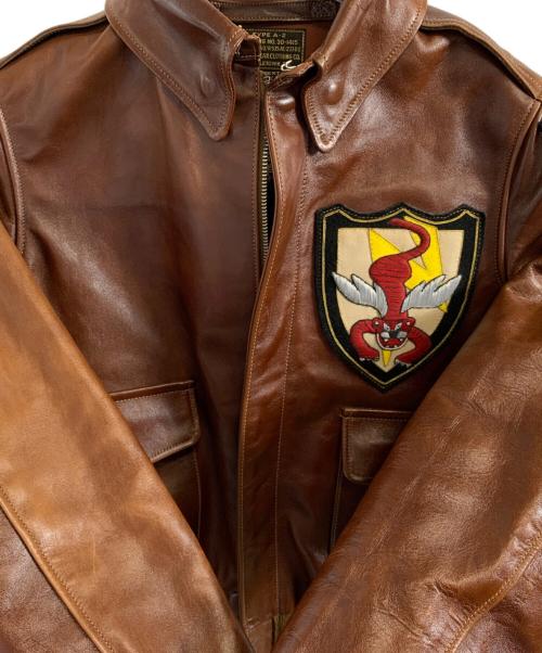 ROUGH WEAR（ROUGH WEAR）ROUGH WEAR (ROUGH WEAR) Buzz Rickson's (バズリクソンズ) ROUGH WEAR Buzz Rickson's フライトジャケット A-2 ブラウン サイズ:34の古着・服飾アイテム