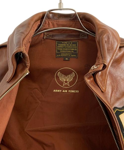 ROUGH WEAR（ROUGH WEAR）ROUGH WEAR (ROUGH WEAR) Buzz Rickson's (バズリクソンズ) ROUGH WEAR Buzz Rickson's フライトジャケット A-2 ブラウン サイズ:34の古着・服飾アイテム