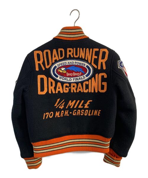 whitesville（ホワイツビル）WHITESVILLE (ホワイツビル) LOONEY TUNES (ルーニーチューンズ) WHITESVILLE LOONEY TUNES スタジャン ブラック サイズ:34の古着・服飾アイテム