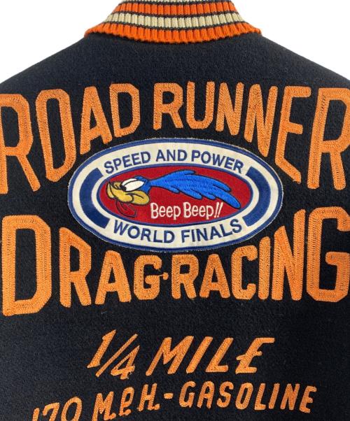 whitesville（ホワイツビル）WHITESVILLE (ホワイツビル) LOONEY TUNES (ルーニーチューンズ) WHITESVILLE LOONEY TUNES スタジャン ブラック サイズ:34の古着・服飾アイテム