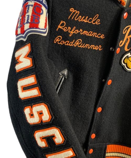 whitesville（ホワイツビル）WHITESVILLE (ホワイツビル) LOONEY TUNES (ルーニーチューンズ) WHITESVILLE LOONEY TUNES スタジャン ブラック サイズ:34の古着・服飾アイテム