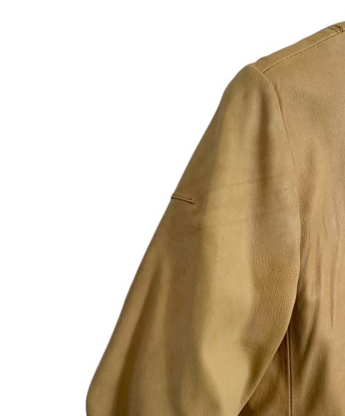 SABLE CLUTCH（セーブルクラッチ）SABLE CLUTCH (セーブルクラッチ) SABLE CLUTCH ラムレザージャケット ベージュ サイズ:Mの古着・服飾アイテム