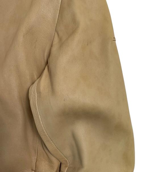 SABLE CLUTCH（セーブルクラッチ）SABLE CLUTCH (セーブルクラッチ) SABLE CLUTCH ラムレザージャケット ベージュ サイズ:Mの古着・服飾アイテム