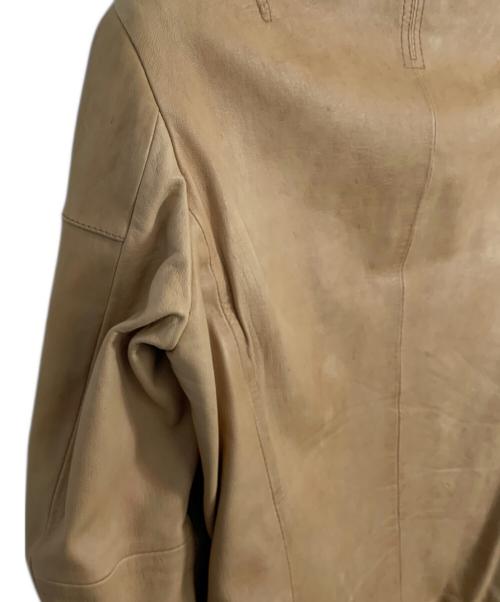 SABLE CLUTCH（セーブルクラッチ）SABLE CLUTCH (セーブルクラッチ) SABLE CLUTCH ラムレザージャケット ベージュ サイズ:Mの古着・服飾アイテム