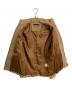 中古・古着 SABLE CLUTCH (セーブルクラッチ) SABLE CLUTCH ラムレザージャケット ベージュ サイズ:M：4000円