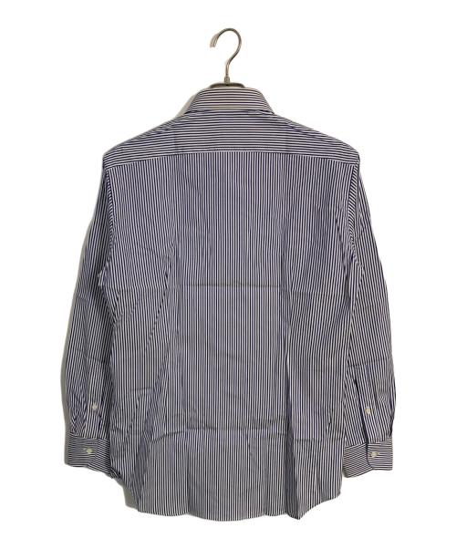 SHIPS DRESS（シップスドレス）SHIPS DRESS (シップスドレス) SHIPS DRESS ロンドンストライプイタリアンボタンダウンシャツ 長袖シャツ ネイビー×ホワイト サイズ:Mの古着・服飾アイテム