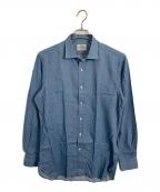 UNITED ARROWSユナイテッドアローズ）の古着「UNITED ARROWS ダンガリーショートワイドシャツ 長袖シャツ」｜ネイビー