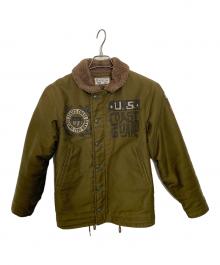 TOYS MCCOY×Felix the Cat（トイズマッコイ×フィリックスザキャット）の古着「N-1デッキジャケット」｜ブラウン