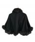 SAGA FURS (サガファーズ) SAGA FURS フォックスファーカシミヤポンチョ ブラック サイズ:M～L：13000円