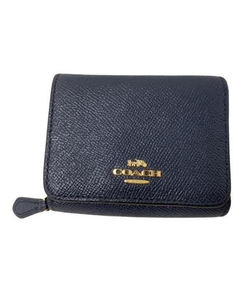 COACH（コーチ）COACH (コーチ) COACH 3つ折り財布 ネイビーの古着・服飾アイテム