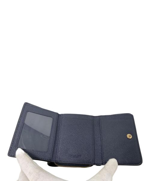 COACH（コーチ）COACH (コーチ) COACH 3つ折り財布 ネイビーの古着・服飾アイテム