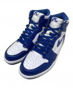 NIKEナイキ）の古着「NIKE AIR JORDAN1 RETRO HIGH OG STORM BLUE ハイカットスニーカー」｜ホワイト×ブルー