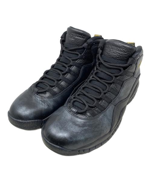 NIKE（ナイキ）NIKE (ナイキ) NIKE AIR JORDAN10 ハイカットスニーカー ブラック サイズ:28.5cmの古着・服飾アイテム