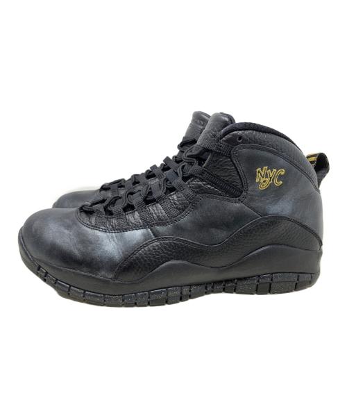 NIKE（ナイキ）NIKE (ナイキ) NIKE AIR JORDAN10 ハイカットスニーカー ブラック サイズ:28.5cmの古着・服飾アイテム