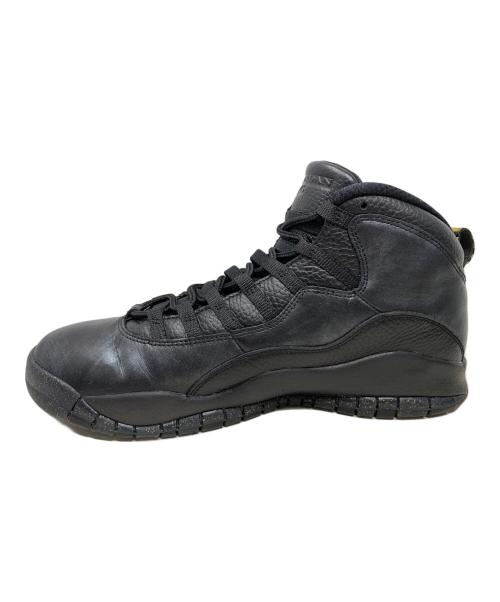 NIKE（ナイキ）NIKE (ナイキ) NIKE AIR JORDAN10 ハイカットスニーカー ブラック サイズ:28.5cmの古着・服飾アイテム