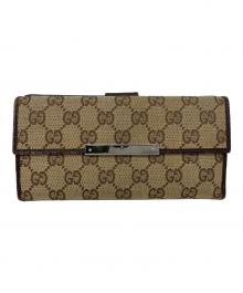 GUCCI（グッチ）の古着「GUCCI GG 長財布」｜グレー