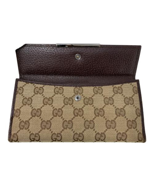 GUCCI（グッチ）GUCCI (グッチ) GUCCI GG 長財布 グレーの古着・服飾アイテム