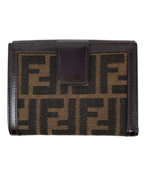 FENDI（フェンディ）FENDI (フェンディ) 2つ折り財布 ブラウンの古着・服飾アイテム