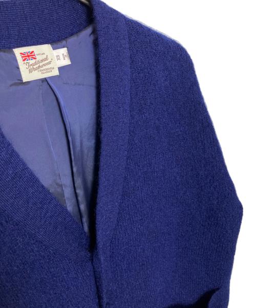 Traditional Weatherwear（トラディショナルウェザーウェア）Traditional Weatherwear (トラディショナルウェザーウェア) Traditional Weatherwear RIB CARDIGAN 厚手カーディガン ネイビー サイズ:XSの古着・服飾アイテム