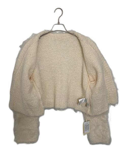 Sea Room lynn（シールームリン）Sea Room Lynn (シールームリン) 伊原葵 (イハラアオイ) 厚手カーディガン ホワイト サイズ:Free 未使用品の古着・服飾アイテム