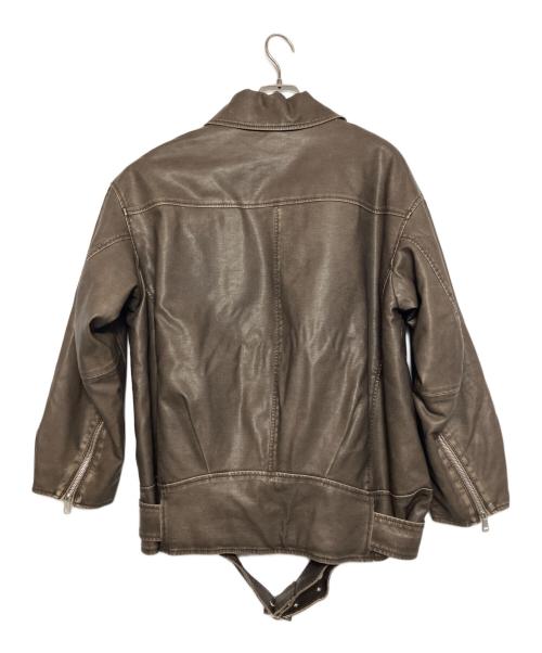 Sea Room lynn（シールームリン）Sea Room Lynn (シールームリン) Sea Room Lynn (シールームリン) ECOレザーBIGライダースダブルライダースジャケット ブラウン サイズ:S 未使用品の古着・服飾アイテム