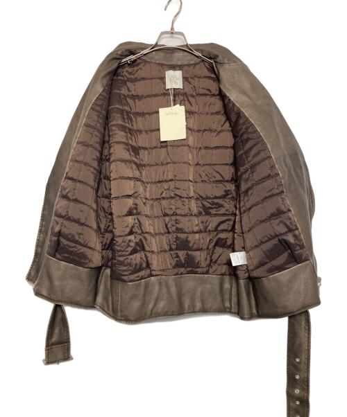 Sea Room lynn（シールームリン）Sea Room Lynn (シールームリン) Sea Room Lynn (シールームリン) ECOレザーBIGライダースダブルライダースジャケット ブラウン サイズ:S 未使用品の古着・服飾アイテム