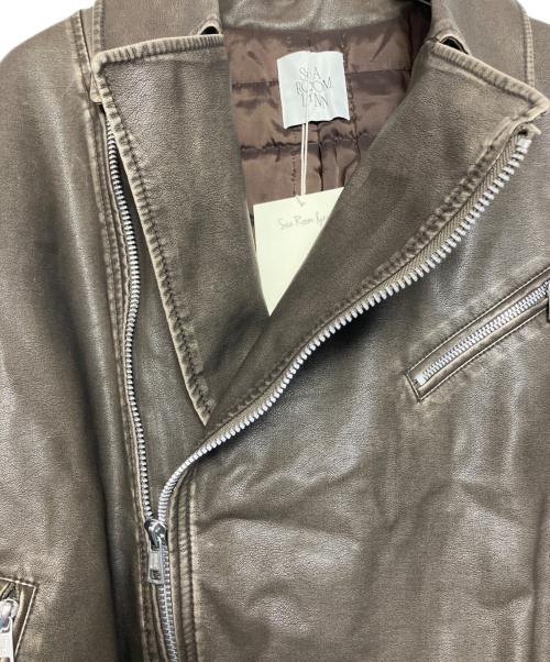 Sea Room lynn（シールームリン）Sea Room Lynn (シールームリン) Sea Room Lynn (シールームリン) ECOレザーBIGライダースダブルライダースジャケット ブラウン サイズ:S 未使用品の古着・服飾アイテム