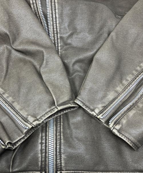 Sea Room lynn（シールームリン）Sea Room Lynn (シールームリン) Sea Room Lynn (シールームリン) ECOレザーBIGライダースダブルライダースジャケット ブラウン サイズ:S 未使用品の古着・服飾アイテム