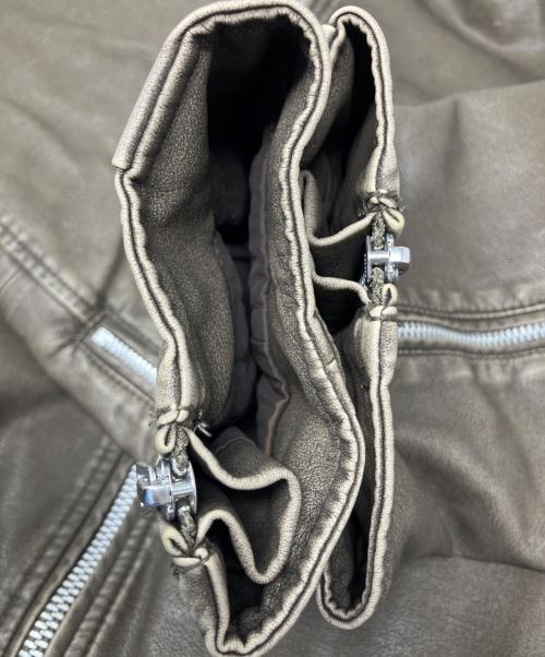 Sea Room lynn（シールームリン）Sea Room Lynn (シールームリン) Sea Room Lynn (シールームリン) ECOレザーBIGライダースダブルライダースジャケット ブラウン サイズ:S 未使用品の古着・服飾アイテム