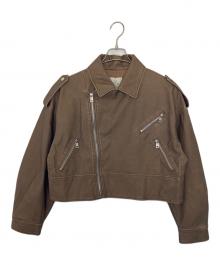 Sea Room lynn（シールームリン）の古着「Sea Room lynn Vintage wash ECOレザーライダース」｜ブラウン