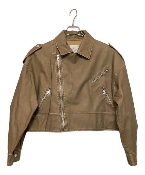 Sea Room lynn（シールームリン）Sea Room Lynn (シールームリン) Vintage wash ECOレザーライダース ブラウン サイズ:Free 未使用品の古着・服飾アイテム