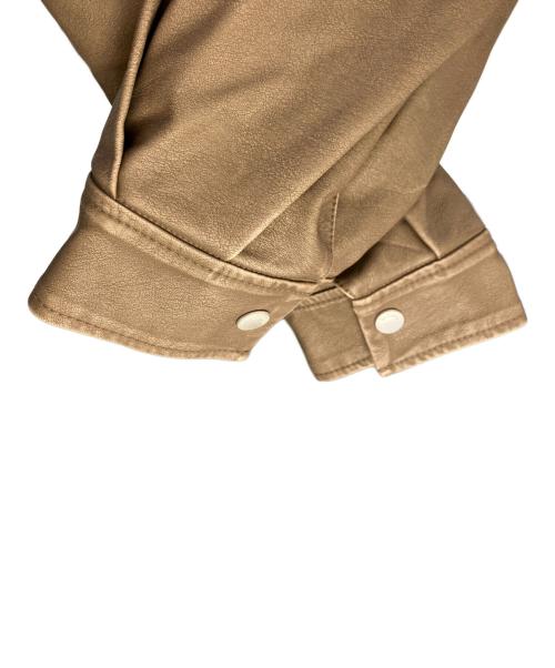 Sea Room lynn（シールームリン）Sea Room lynn (シールームリン) Sea Room lynn Vintage wash ECOレザーライダース ブラウン サイズ:Free 未使用品の古着・服飾アイテム