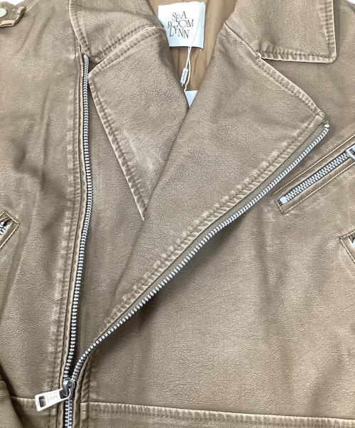 Sea Room lynn（シールームリン）Sea Room Lynn (シールームリン) Vintage wash ECOレザーライダース ブラウン サイズ:Free 未使用品の古着・服飾アイテム