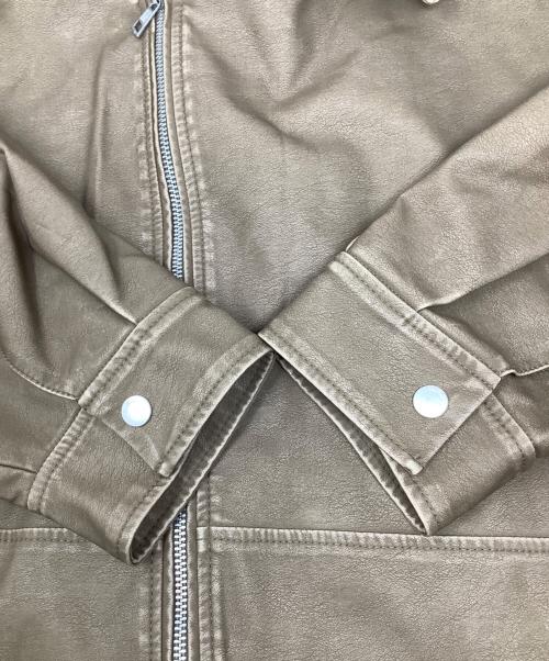 Sea Room lynn（シールームリン）Sea Room Lynn (シールームリン) Vintage wash ECOレザーライダース ブラウン サイズ:Free 未使用品の古着・服飾アイテム