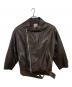 Sea Room Lynn（シールームリン）の古着「ECOレザーBIGライダースダブルライダースジャケット」｜ブラウン