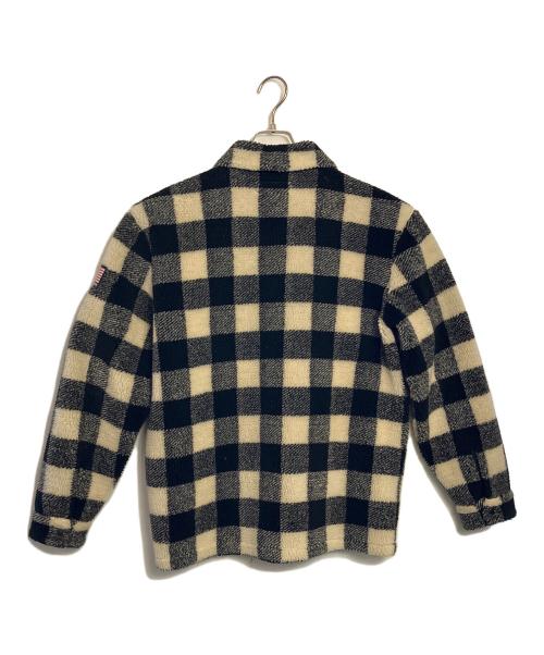 RALPH LAUREN（ラルフローレン）RALPH LAUREN (ラルフローレン) ボアジャケット ベージュ×ブラック サイズ:Mの古着・服飾アイテム