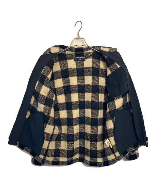 RALPH LAUREN（ラルフローレン）RALPH LAUREN (ラルフローレン) ボアジャケット ベージュ×ブラック サイズ:Mの古着・服飾アイテム