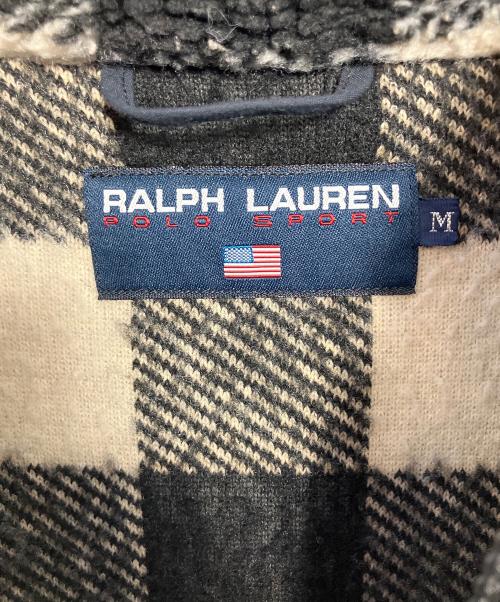 RALPH LAUREN（ラルフローレン）RALPH LAUREN (ラルフローレン) ボアジャケット ベージュ×ブラック サイズ:Mの古着・服飾アイテム