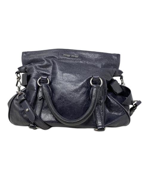 MIU MIU（ミュウミュウ）MIU MIU (ミュウミュウ) 2WAYバッグ ブラックの古着・服飾アイテム