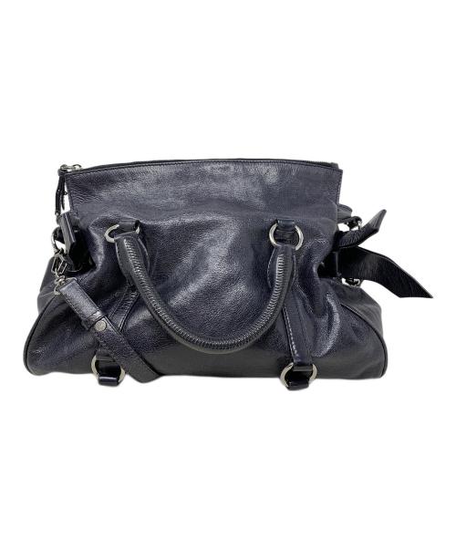 MIU MIU（ミュウミュウ）MIU MIU (ミュウミュウ) 2WAYバッグ ブラックの古着・服飾アイテム