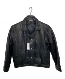 JOURNAL STANDARD（ジャーナルスタンダード）の古着「レザーライダースジャケット」｜ブラック
