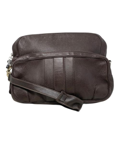 GUCCI（グッチ）GUCCI (グッチ) レザーショルダーバッグ ブラウンの古着・服飾アイテム