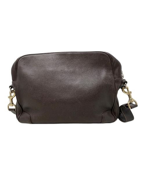 GUCCI（グッチ）GUCCI (グッチ) レザーショルダーバッグ ブラウンの古着・服飾アイテム