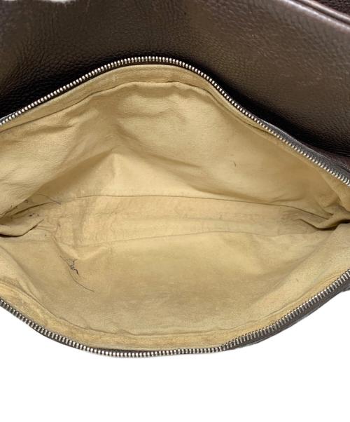 GUCCI（グッチ）GUCCI (グッチ) レザーショルダーバッグ ブラウンの古着・服飾アイテム