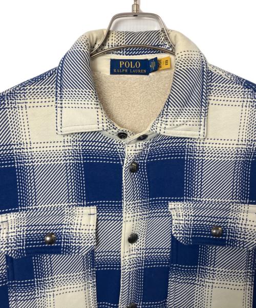 POLO RALPH LAUREN（ポロ・ラルフローレン）POLO RALPH LAUREN (ポロ・ラルフローレン) POLO RALPH LAUREN ジャケット ホワイト×ブルー サイズ:Mの古着・服飾アイテム